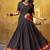 black woven chanderi ethnic lehenga choli with dupatta