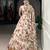 white printed chiffon ethnic lehenga choli with dupatta