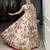 white printed chiffon ethnic lehenga choli with dupatta