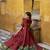 maroon woven chanderi ethnic lehenga choli with dupatta
