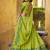 Green South Indian Half Saree Lehenga with Dupatta – Festive Traditional Wear for Women