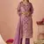 Lavender silk zari fancy embroidered designer suit for wedding