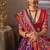 multicolor art silk blend patola print saree for wedding & festive wear