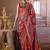 multicolor art silk blend patola print saree for wedding & festive wear