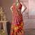 multicolor art silk blend patola print saree for wedding & festive wear