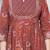 Women cotton printed round nack 3/4 sleeves calf length flared kurta pant and dupatta set