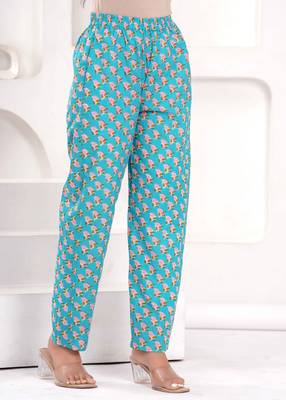 Women cotton printed v-nack 3/4 sleeves calf length angrakha kurta pant and dupatta set 5