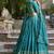 Sky blue Chanderi Plain With Zari Weaving Work Lehenga set with blouse and dupatta