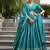 Sky blue Chanderi Plain With Zari Weaving Work Lehenga set with blouse and dupatta