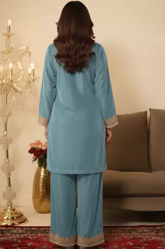 Sky Blue Gotta Work Kurta set 