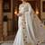 designer chiffon saree with heavy sequins & thread embroidery saree with silk blend blend blouse