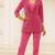 pink velvet coord set