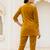 yellow velvet coord set