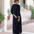 Navy Blue embroidered Kurta set