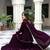 Wine Velvet Kurta with Dupatta