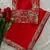 graceful red soft rangoli silk blend saree with sequins embroidery lace border & designer blouse