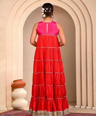 Rust orange cosmo aaina kurta set 3