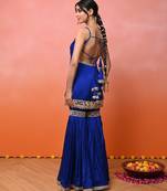 Blue aaina chinon garara set
