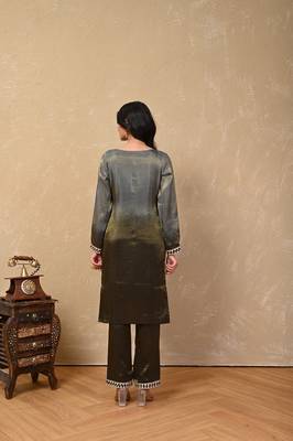 Grey-black ombre kurta set 2
