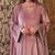 Lavender Velvet Straight Kurta set