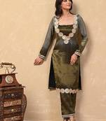 Grey-black ombre kurta set