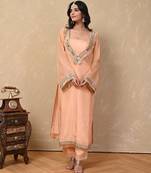 Peach cosmo aaina kurta set