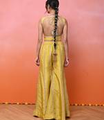 Yellow kurti sharara set