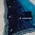 elegant blue chiffon saree with heavy designer sequins & thread work and silk blend blend blouse