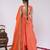 Orange Cosmo Aaina Lehenga Set With Blouse