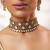 Gold Plated kundan choker necklace set