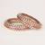 Two tone Plated kundan pink stone bangle