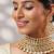 Gold plated kundan choker necklace set