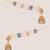Gold plated kundan multicolor stones dangler earrings with ear chain