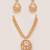 Gold plated kundan necklace set