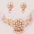 Gold plated kundan pearl choker necklace set