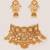 Gold plated kundan necklace set