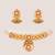 Gold plated temple choker necklace set