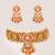 Gold plated kundan Temple choker necklace set