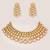 Gold plated kundan necklace set