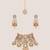 Gold plated kundan necklace set
