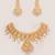 Gold plated kundan necklace set