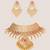 Gold plated kundan necklace set