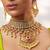 Gold plated kundan necklace set