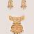 Gold plated kundan multicolor stones choker necklace set