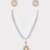 Two Tone plated kundan layered necklace set