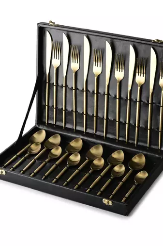 Aurora luxe cutlery set of 24