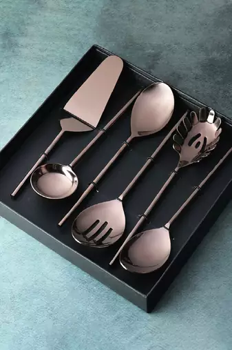 Mocha luxe serveware