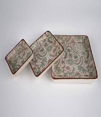 Mughal mist platter set of 3 4