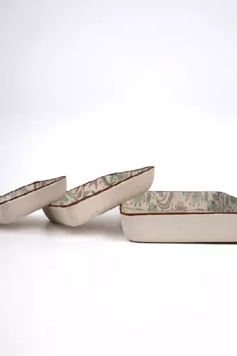 Mughal mist platter set of 3