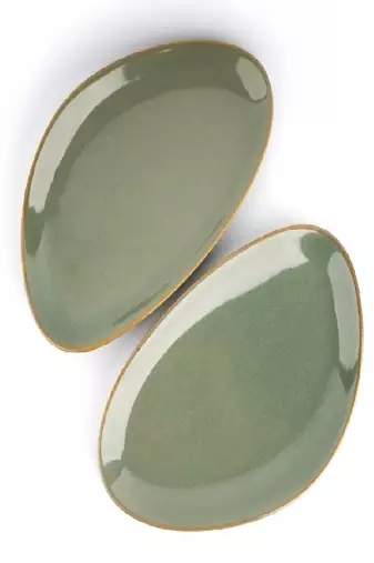 River pebble platter set of 2